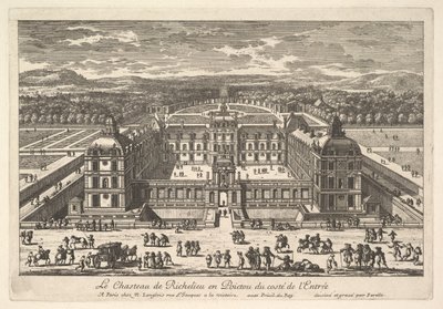Giriş Tarafından Château de Richelieu en Poictou, 17. yüzyıl. by Adam Perelle