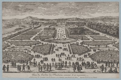 Tuileries Bahçesi, 1680., 1680. by Adam Perelle