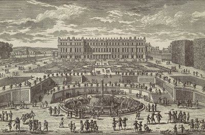 Versay manzarası Versailles manzarası, bahçe cephesi, 1680