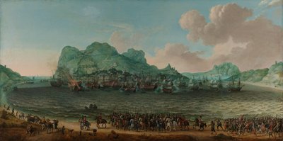 Amiral Jacob van Heemskerck komutasındaki bir donanmanın Cebelitarık yakınlarında İspanyollara karşı kazandığı zafer, 25 Nisan 1607 by Adam Willaerts (signed by artist)