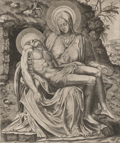 Vatikan Pieta, 1566. by Adamo Scultori