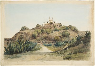 Büyük Piramit ve Kilise, Cholula by Adela Breton