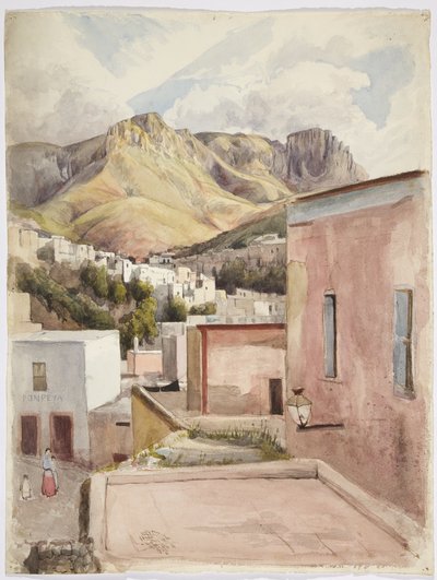 Pátzcuaro Gölü, Michoacan, Meksika (suluboya) by Adela Breton