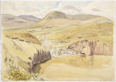 Alberea, yakın Santiago del Valle, Guanajuato, Meksika (suluboya) by Adela Breton