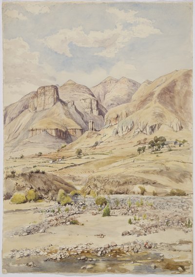 Görünüm - yakın Ixtacamaxtitlan, Meksika (suluboya) by Adela Breton