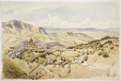 Guanajuato, Guanajuato Eyaleti, Meksika (suluboya) yakın görünümü by Adela Breton