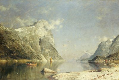 Bir Fiyort Sahnesi by Adelsteen Normann