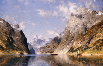 Norveç Fiyordu by Adelsteen Normann