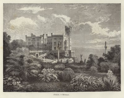 İtalya - Miramare Kalesi by Adolf Closs