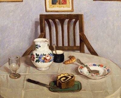 Focaccia ile natürmort by Adolf Fenyes