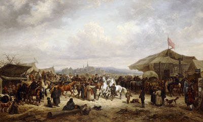 At Fuarı, 1863 by Adolf Friedrich