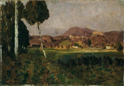 Gaisberg ile Hohensalzburg Kalesi by Adolf Gustav Ditscheiner
