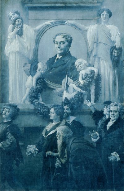 Mahkeme oyuncusu Ernst Hartmann by Adolf Hiremy Hirschl