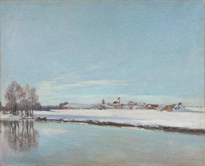 Kış Manzarası (Dachau'da Manzara) by Adolf Holzel