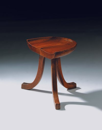Üç ayaklı tabure, c.1903 (kiraz ağacı) by Adolf Loos
