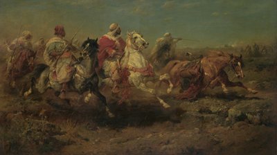 Saldırı (keten üzerine yağ) by Adolf Schreiyer