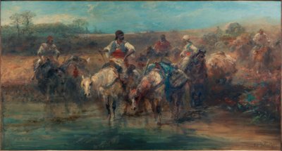 Bedeviler içme yerinde by Adolf Schreyer