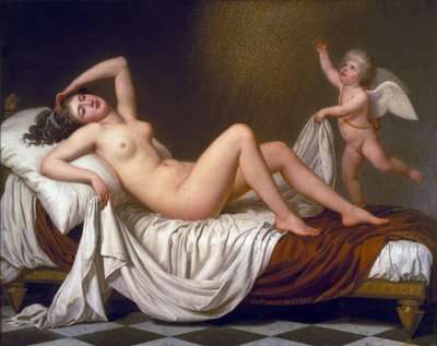 Danae ve Altın Yağmuru by Adolf Ulrich Wertmuller