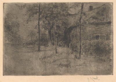 Sazdan Çiftlik Evi by Adolf le Comte (signed by artist)