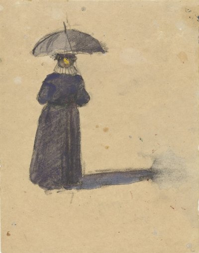 Profildeki yaşlı adam by Adolf le Comte