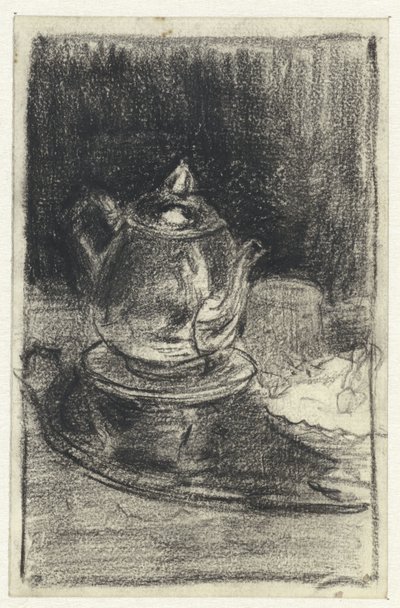 Bir ışık üzerinde çaydanlık by Adolf le Comte