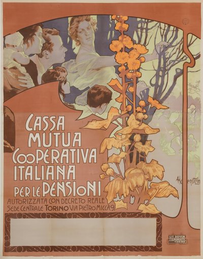 Ulusal kooperatif emeklilik fonu, 1898. by Adolfo Hohenstein