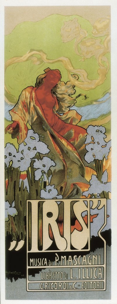 Opera "İris, Pietro Mascagni by Adolfo Hohenstein