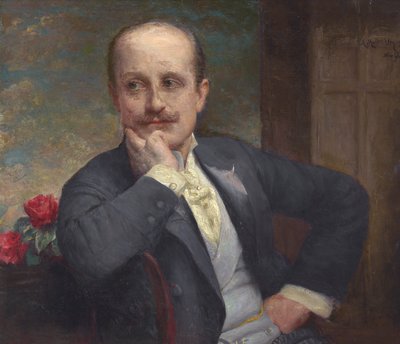 Adolfo Müller-Ury Otoportresi, 1933. by Adolfo Müller Ury