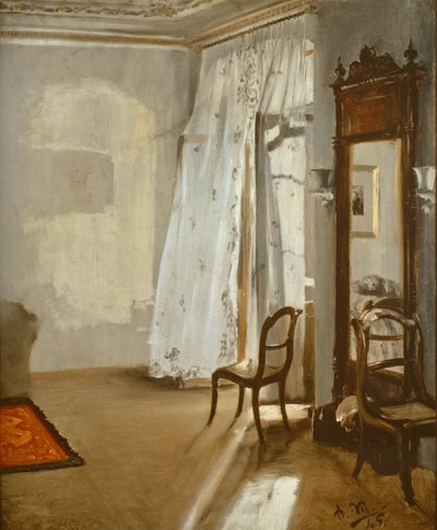 Balkonlu oda by Adolph Menzel