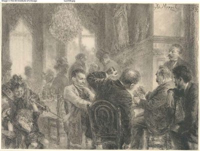 kart oyunu by Adolph Menzel