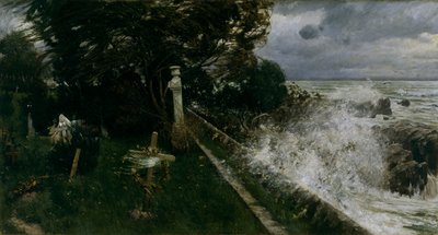 Sahil Mezarlığı by Adolf Hiremy Hirschl