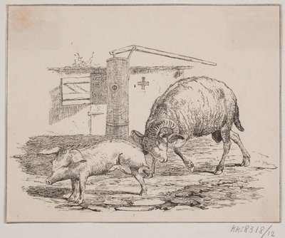 koç ve domuz by Johan Adolph Kittendorff