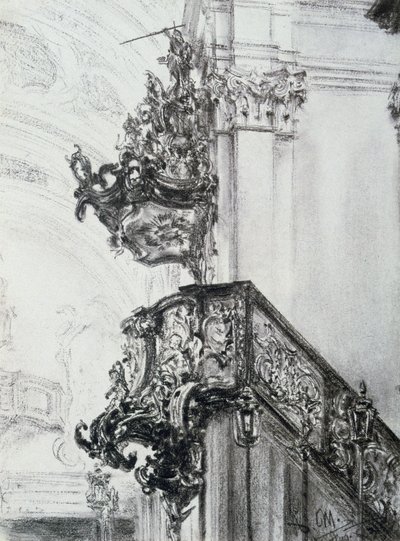 Mimari çalışma, 1830-1905 by Adolph Menzel