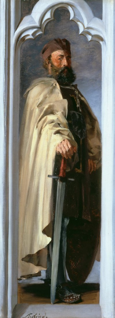 Siegfried von Feuchtwangen, Cermen Şövalyelerinin Büyük Üstadı, 1846. by Adolph Menzel