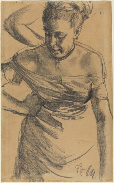 Bir Kadının Çalışması by Adolph Menzel