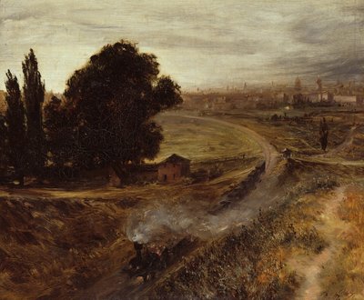 Berlin-Potsdam Demiryolu, 1847 by Adolph Menzel