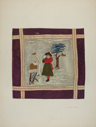 Aplike Örtü Detayı, 1941. by Adolph Opstad