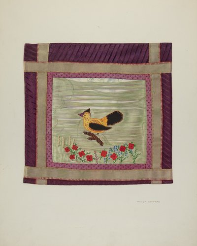 Aplike Örtü Detayı, 1941. by Adolph Opstad