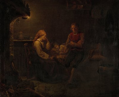 hasta çocuk by Adolph Tidemand