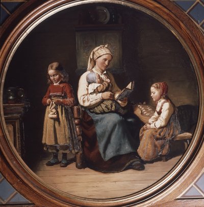 anne öğretim by Adolph Tidemand