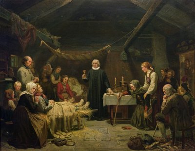 Hasta Ayı Avcısı. Son Ayin by Adolph Tidemand
