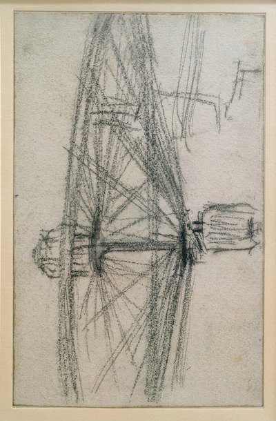 Hareket halindeki tekerlek by Adolph Menzel
