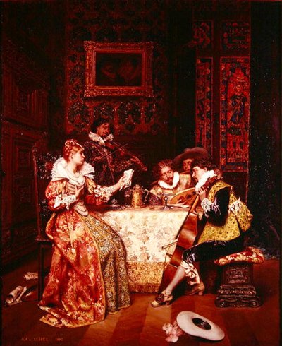 Müzik Partisi by Adolphe Alexandre Lesrel