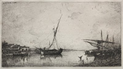 Martiques'deki Kanal by Adolphe Appian