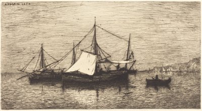 Sahil Ticaret Gemileri, İtalya by Adolphe Appian