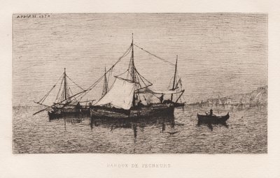 Balıkçı TeknesiKıyı Denizcilik Teknesi İtalyan Sahili..., 1874. by Adolphe Appian