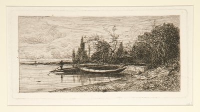 göl kenarı by Adolphe Appian