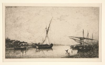 a. İki Köprü b. Balıkçı teknesi by Adolphe Appian