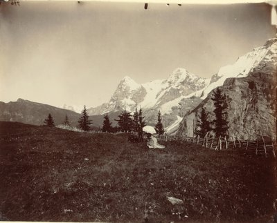 Manzara, İsviçre, c. 1860. by Adolphe Braun