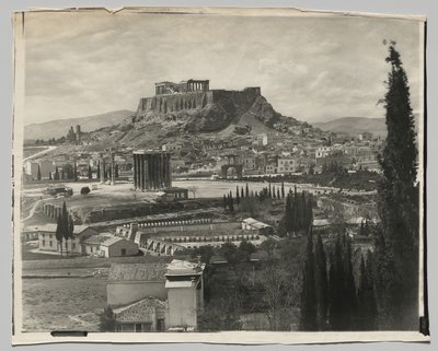 Akropolis manzarası by Adolphe Braun and Co.